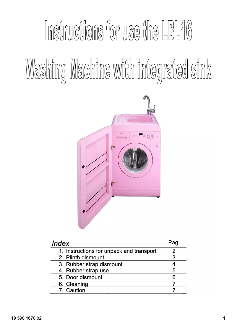 Image de la première page du manuel de l'appareil LBL 16 RO