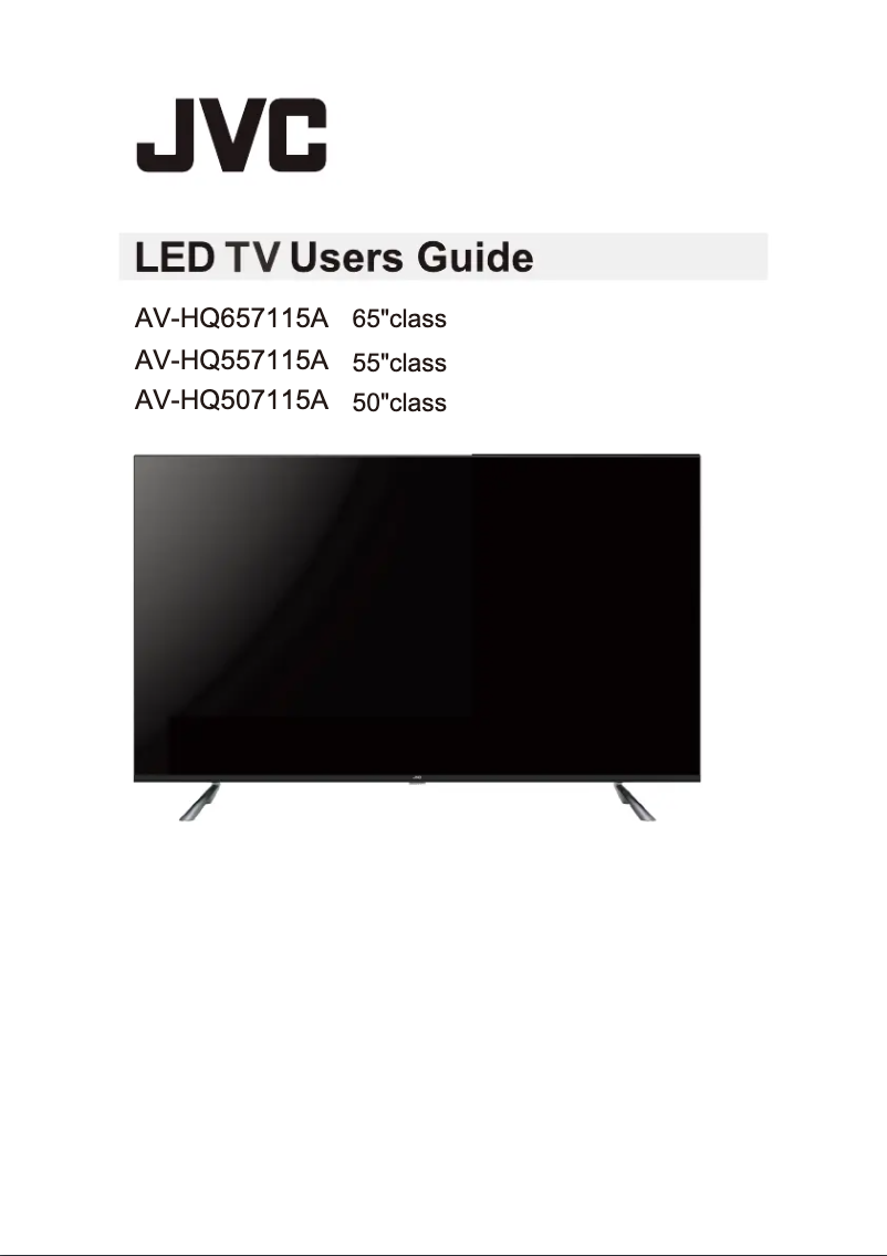 Page n°1 - Manuel utilisateur JVC AV-HQ507115A