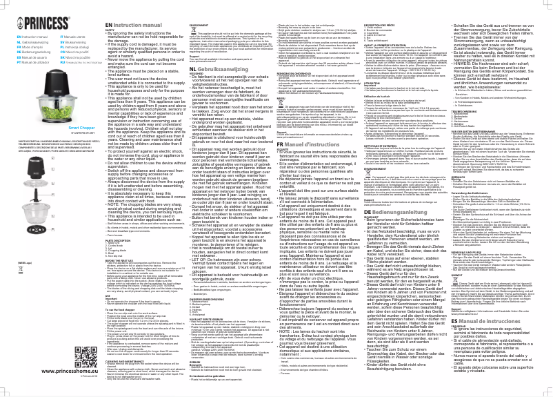 Page 1 de la notice Manuel utilisateur Princess 221010