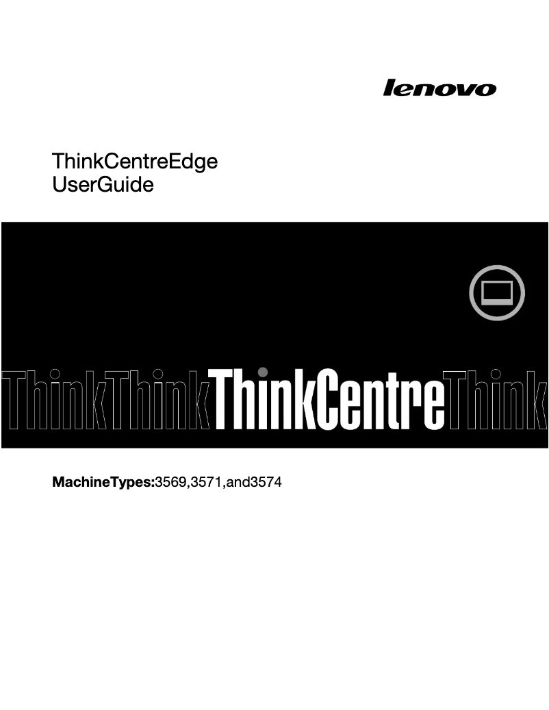 Page n°1 - Manuel utilisateur Lenovo ThinkCentre Edge 72z