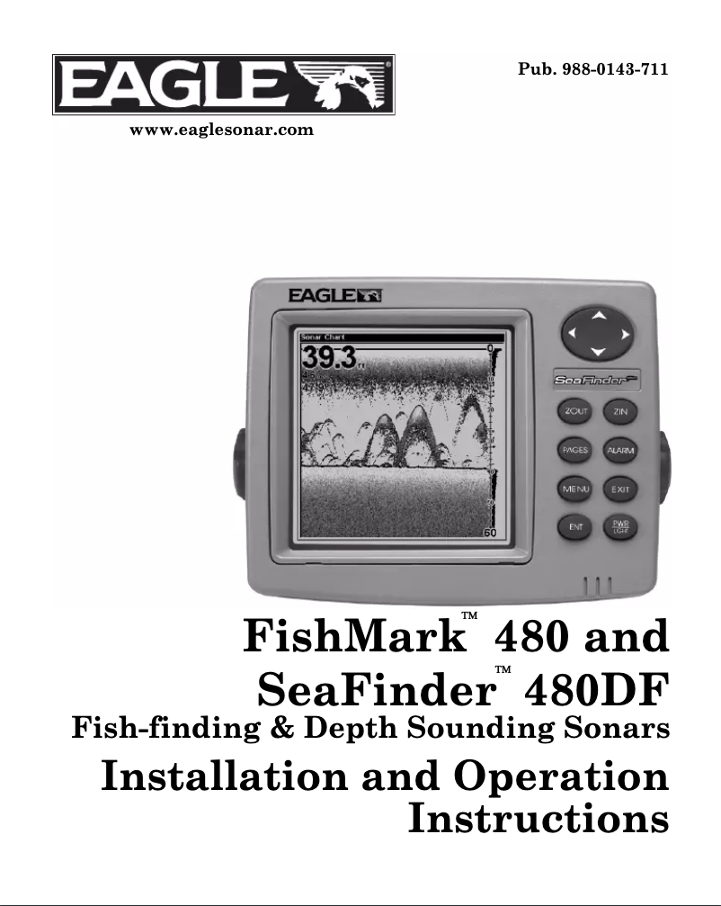 Image de la première page du manuel de l'appareil FishMark 480