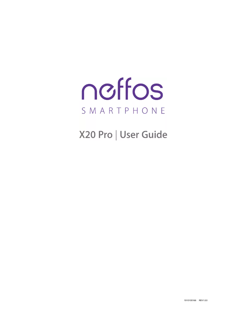 Page 1 de la notice Manuel utilisateur TP-Link Neffos X20 Pro