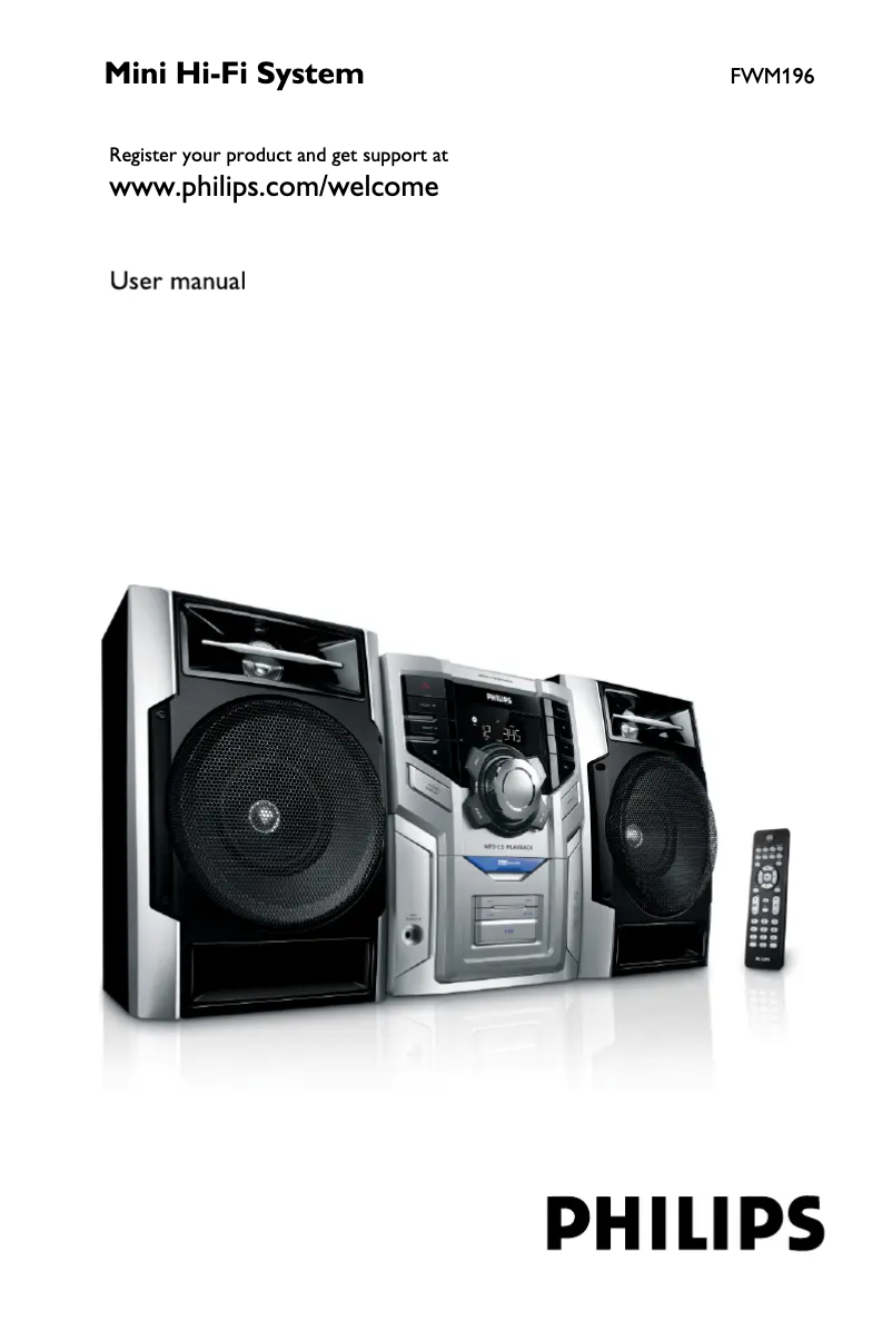 Página 1 del manual Manual de instrucciones Philips FWM196