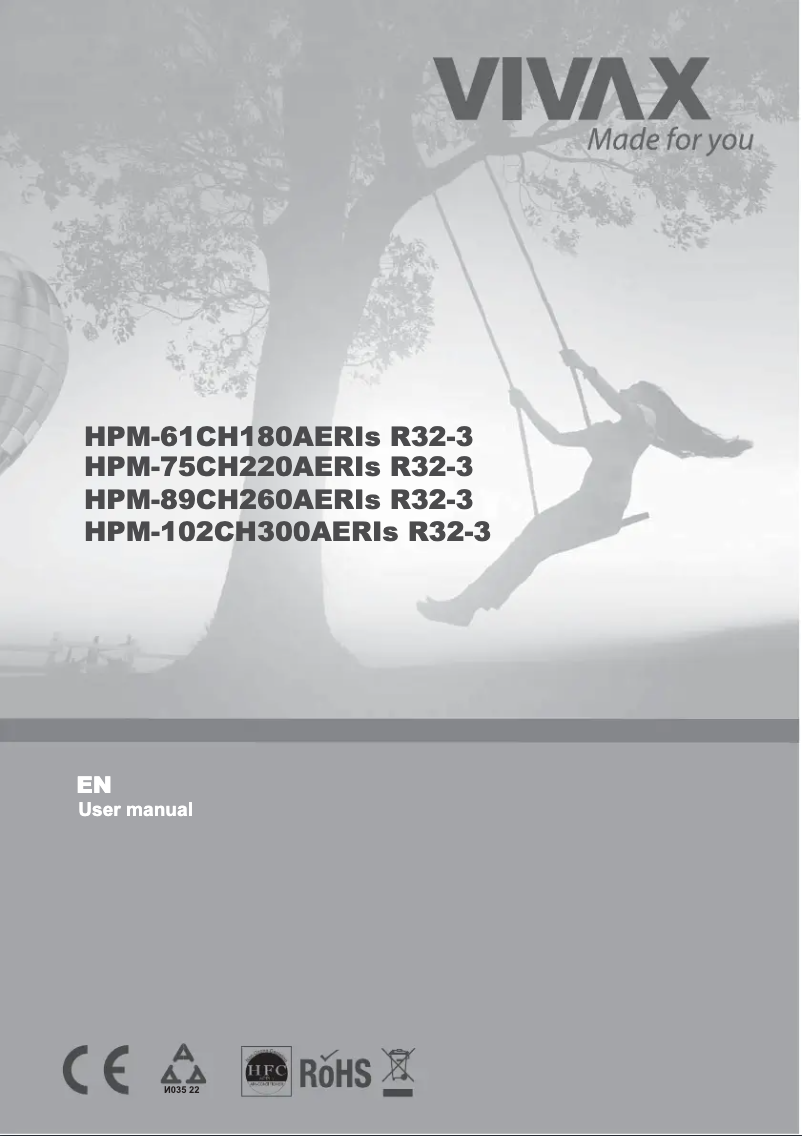 Page n°1 - Manuel utilisateur Vivax HPM-89CH260AERIs R32-3