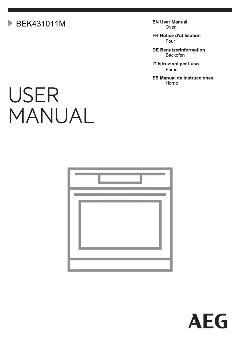 Page n°1 - Manuel utilisateur AEG BEK431011M