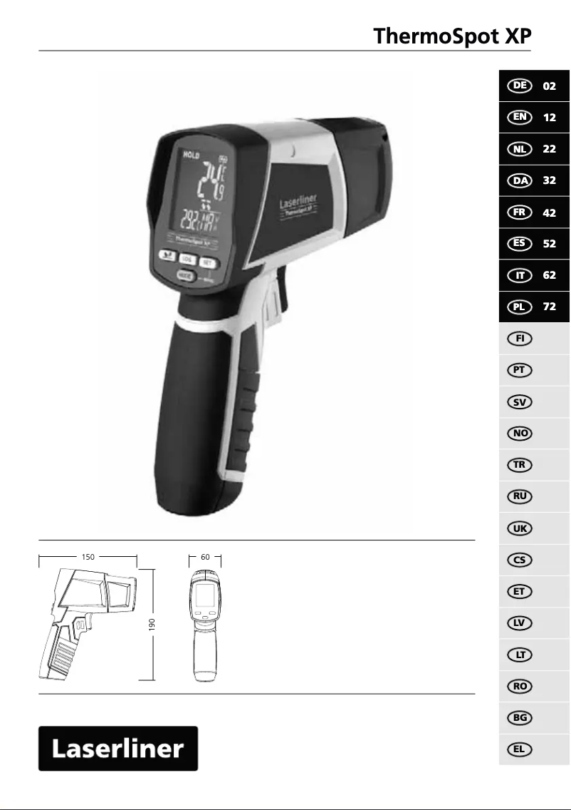 Page n°1 - Manuel utilisateur Laserliner ThermoSpot XP