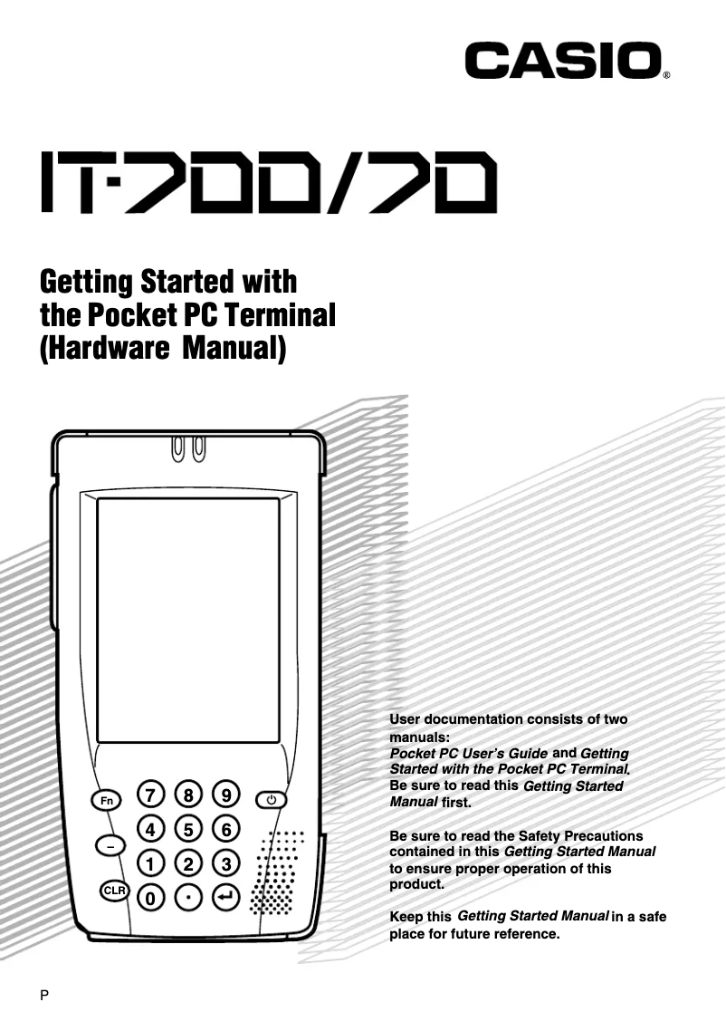 Imagen de la primera página del manual del dispositivo IT-700
