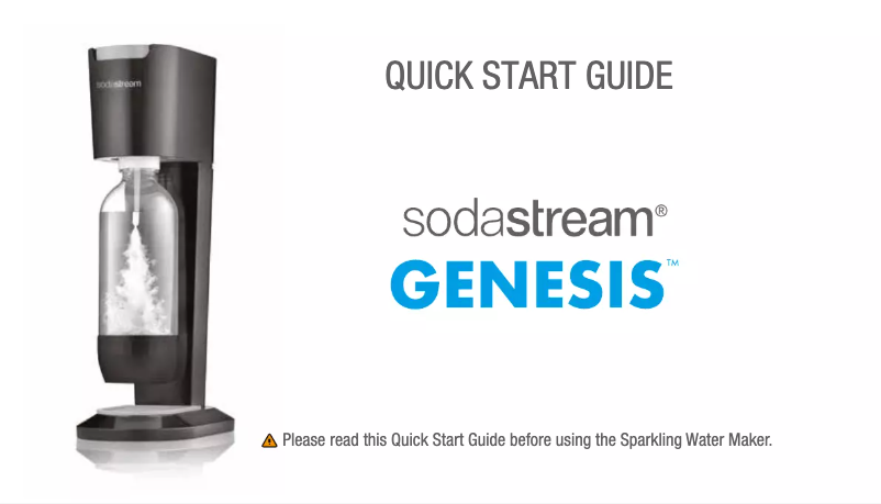 Page n°1 - Manuel utilisateur SodaStream Genesis
