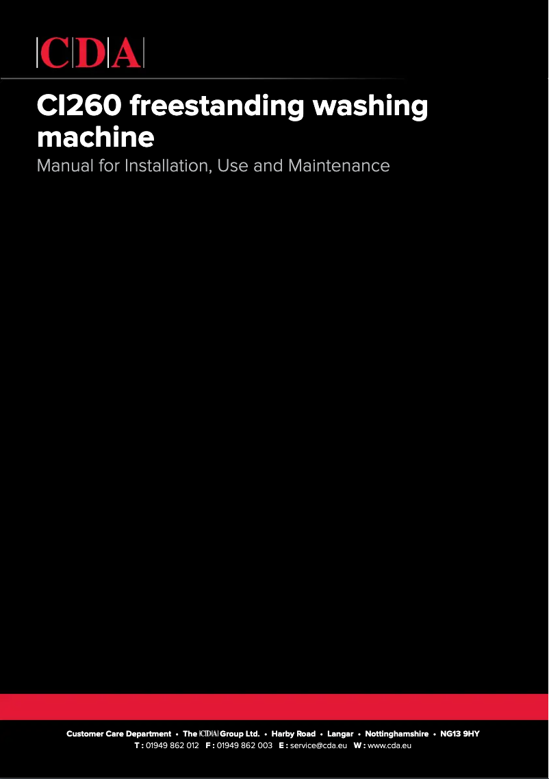 Page 1 de la notice Manuel utilisateur CDA CI260