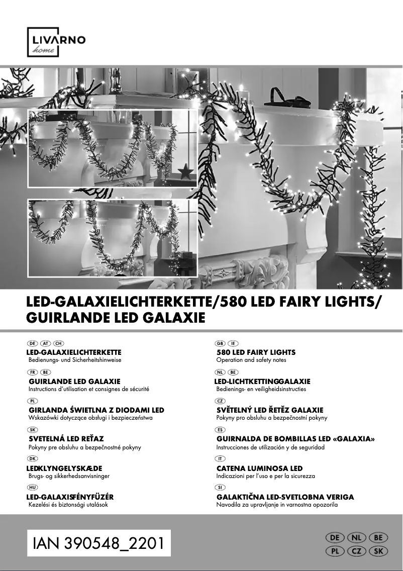 Page 1 de la notice Manuel utilisateur Livarno Lux HG05408A