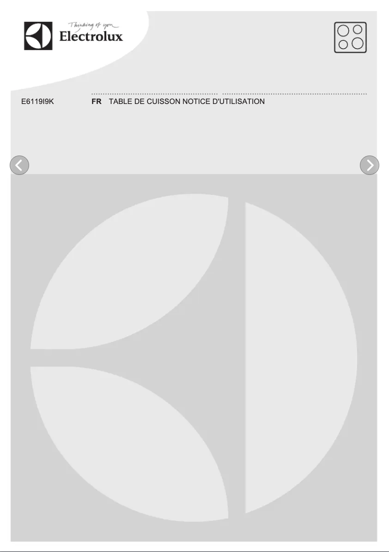 Image de la première page du manuel de l'appareil E6119I9K