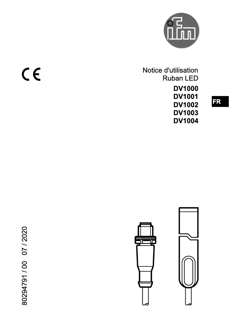 Page n°1 - Manuel utilisateur IFM DV1000