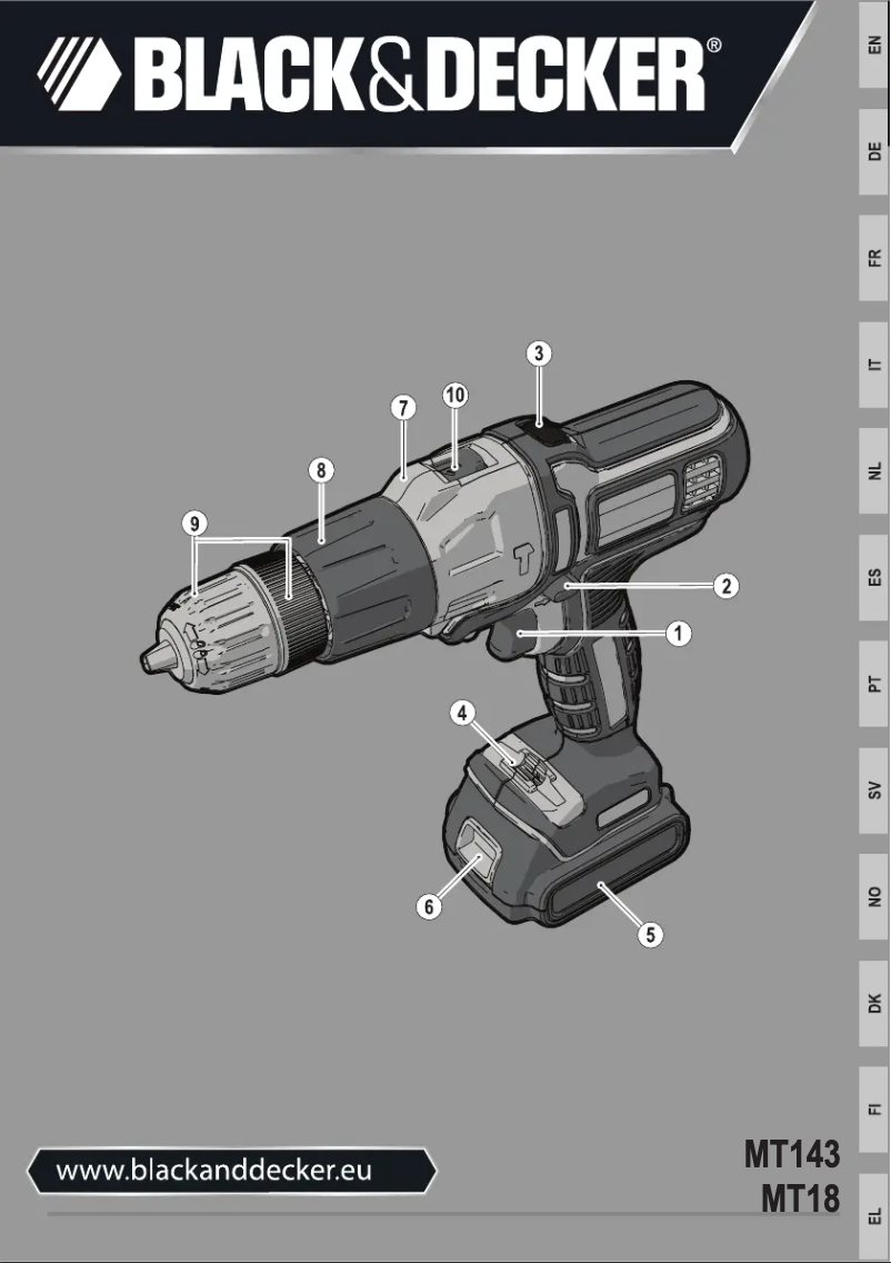 Page 1 de la notice Manuel utilisateur Black & Decker MT1435