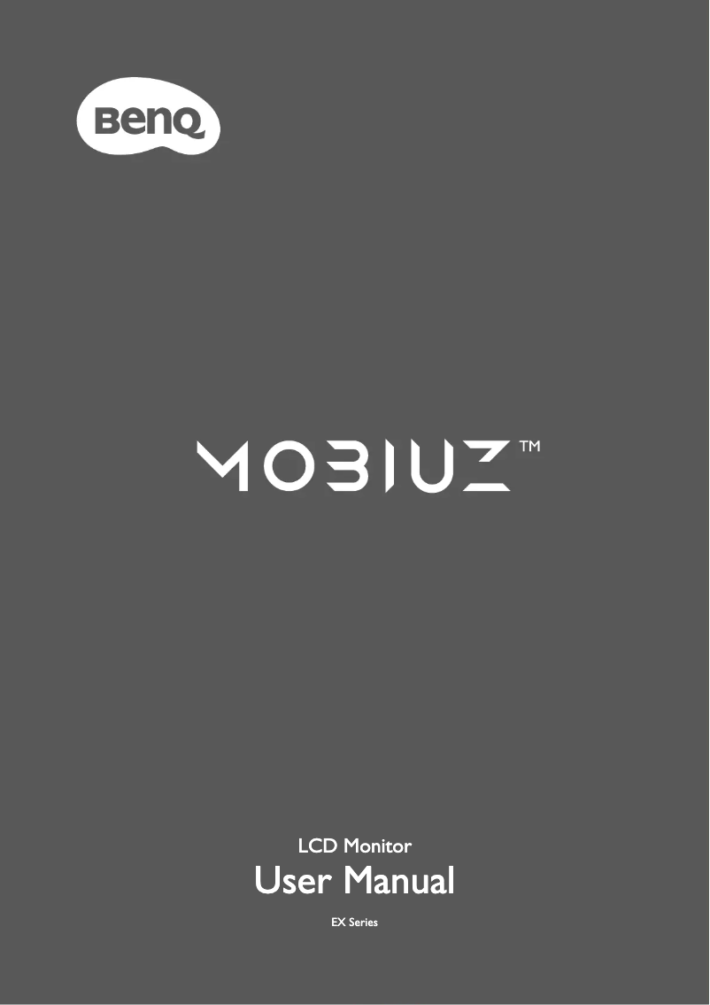 Image de la première page du manuel de l'appareil Mobiuz EX2710Q