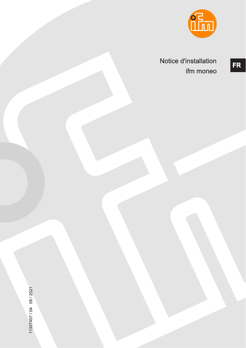 Page 1 de la notice Manuel utilisateur IFM QMP010