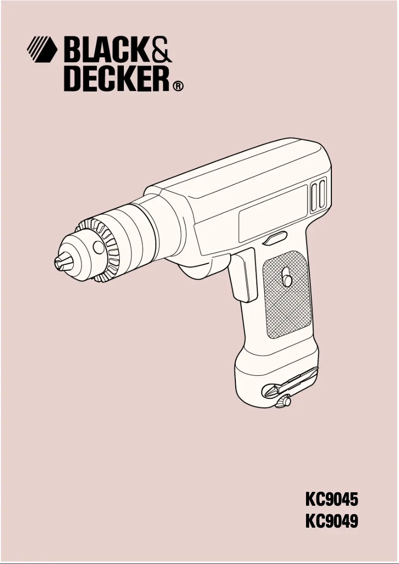 Page n°1 - Manuel utilisateur Black & Decker KC9045