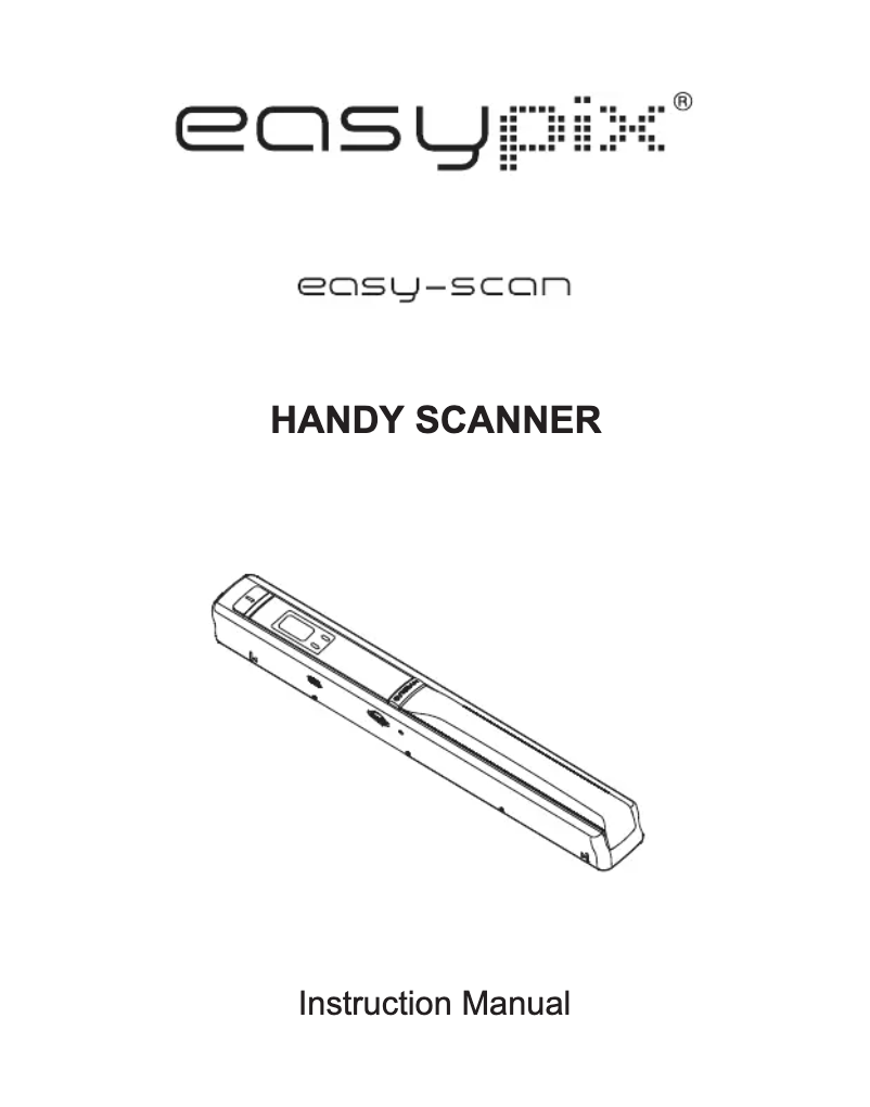 Image de la première page du manuel de l'appareil EasyScan