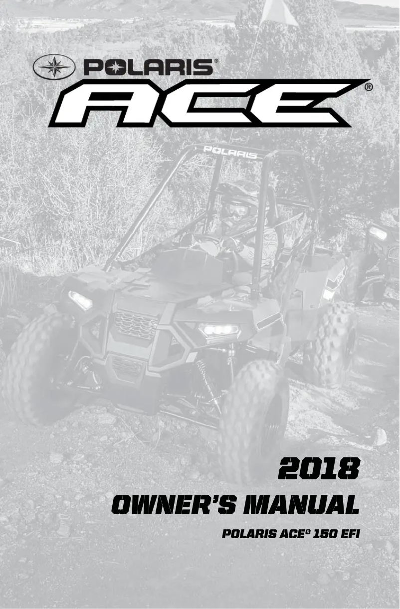 Image de la première page du manuel de l'appareil Ace 150 EFI (2018)