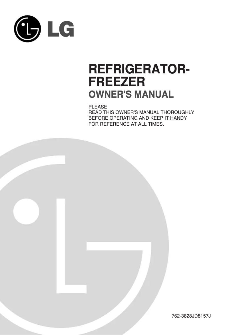 Page 1 de la notice Manuel utilisateur LG R-2092DEQF