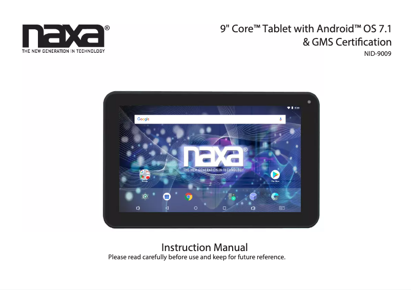 Page 1 de la notice Manuel utilisateur Naxa NID-9009