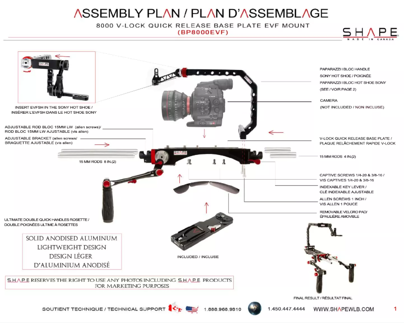 Imagen de la primera página del manual del dispositivo BP8000EVF