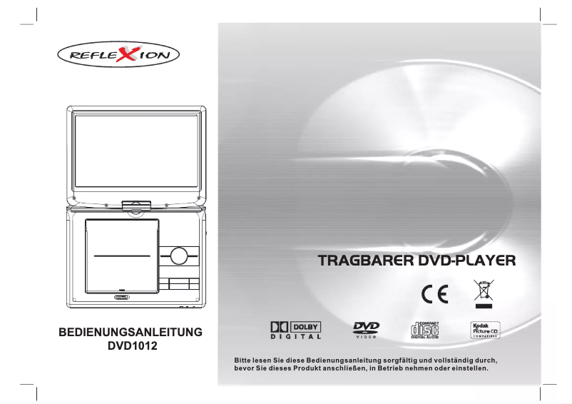 Page 1 de la notice Manuel utilisateur Reflexion DVD1012