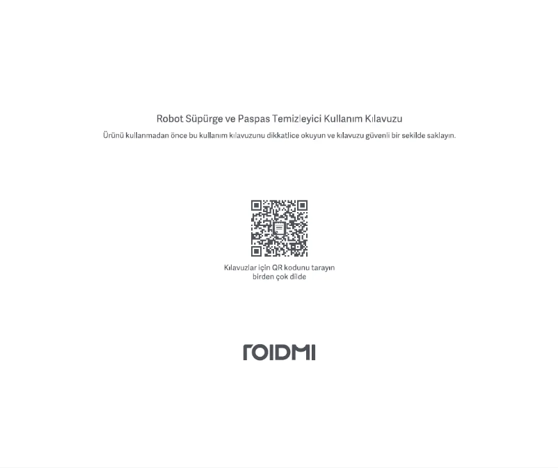 Page 1 de la notice Manuel utilisateur Roidmi EVE Plus