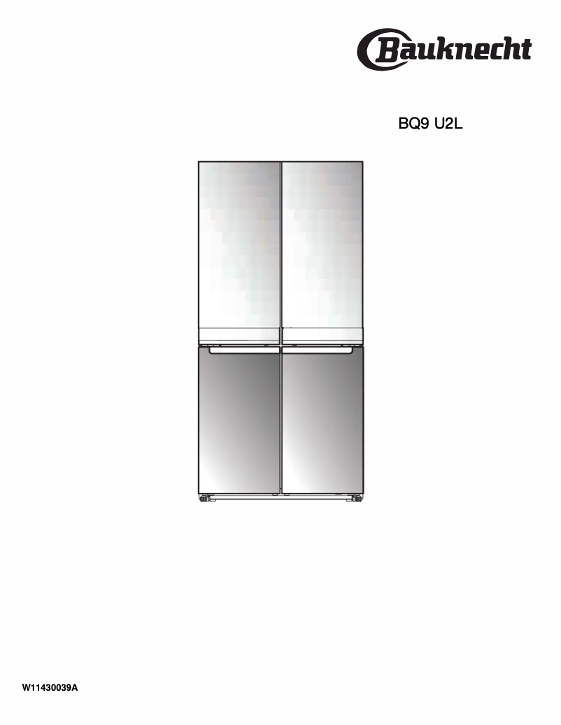 Image de la première page du manuel de l'appareil BQ9 U2L