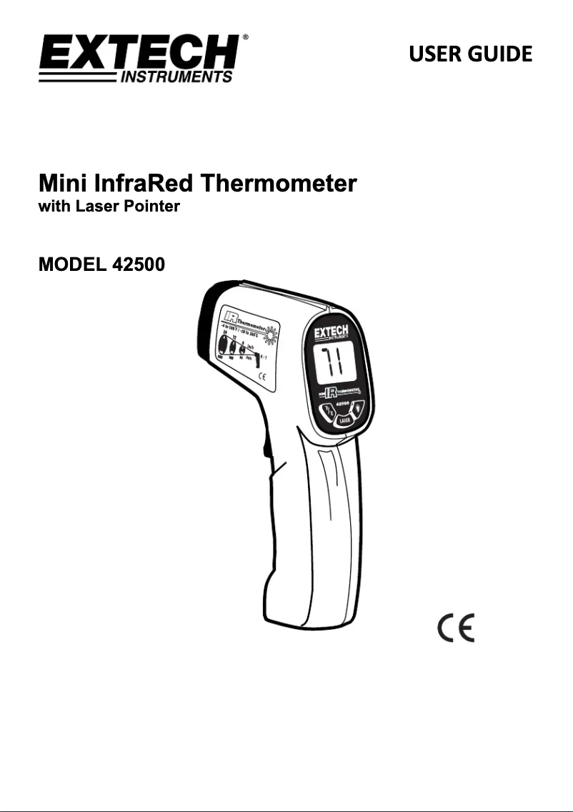 Page 1 de la notice Manuel utilisateur Extech 42500