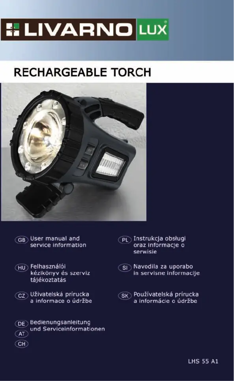 Image de la première page du manuel de l'appareil LHS 55 A1