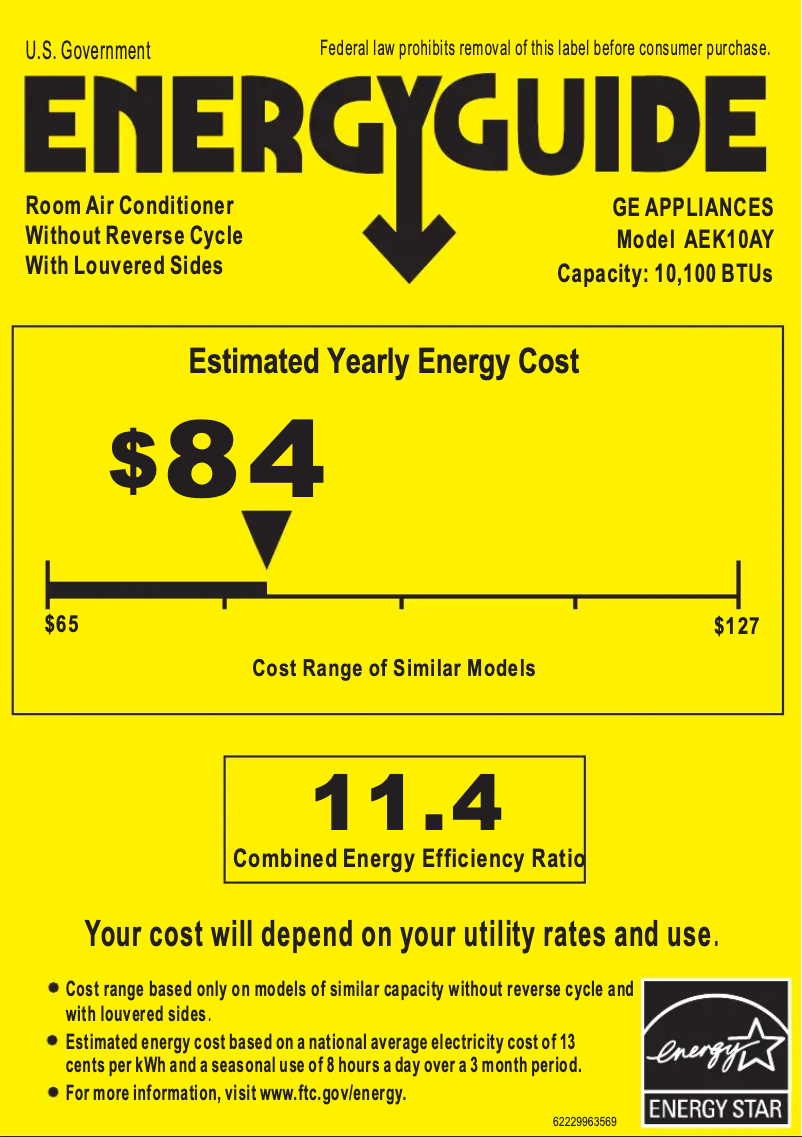 Image de la première page du manuel de l'appareil AEK10AY