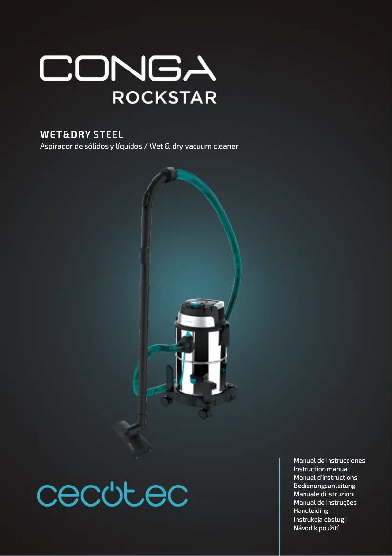 Image de la première page du manuel de l'appareil Conga Rockstar Wet & Dry Steel