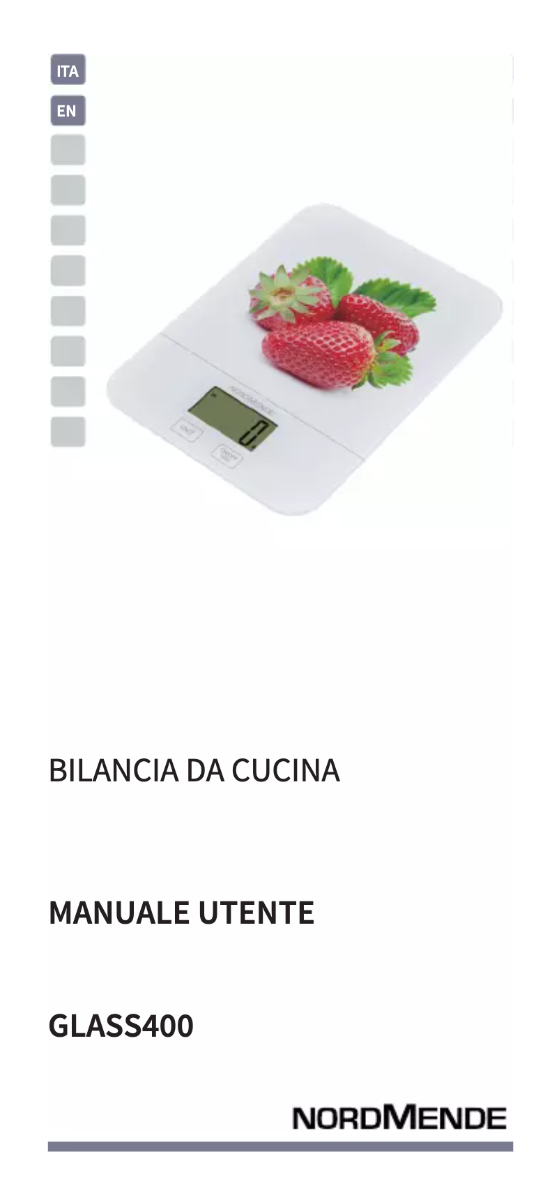 Image de la première page du manuel de l'appareil GLASS400