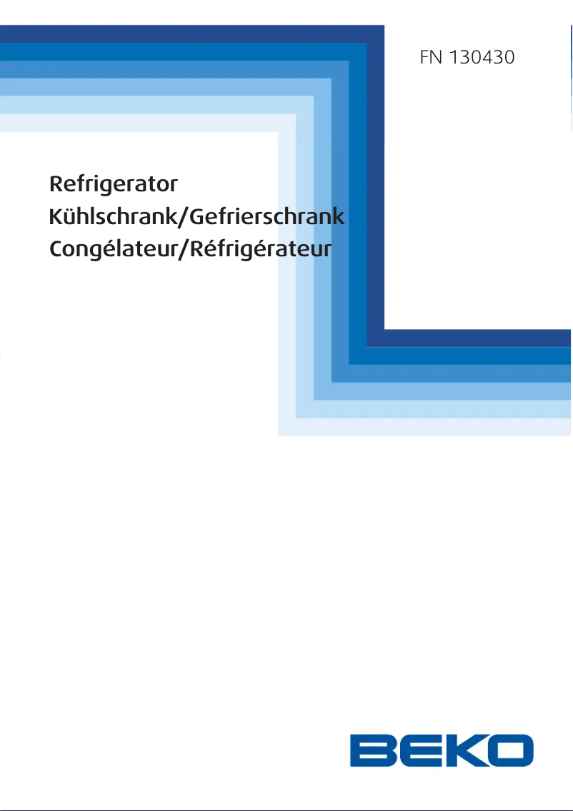 Image de la première page du manuel de l'appareil FN 130430