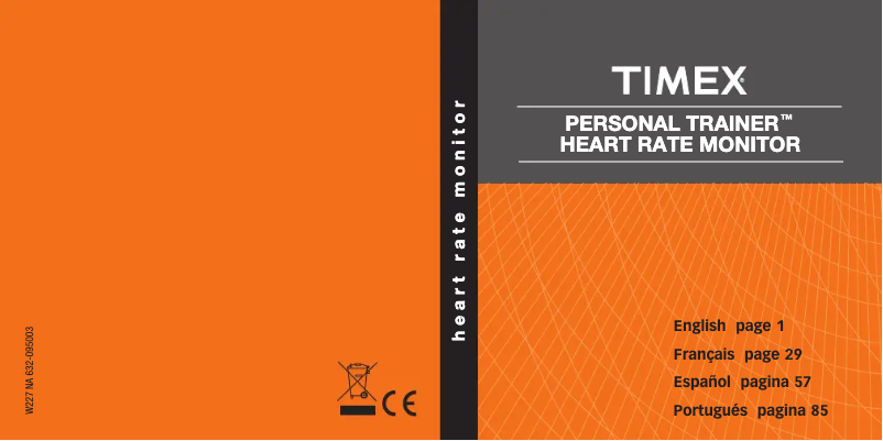 Page 1 de la notice Manuel utilisateur Timex T5K738