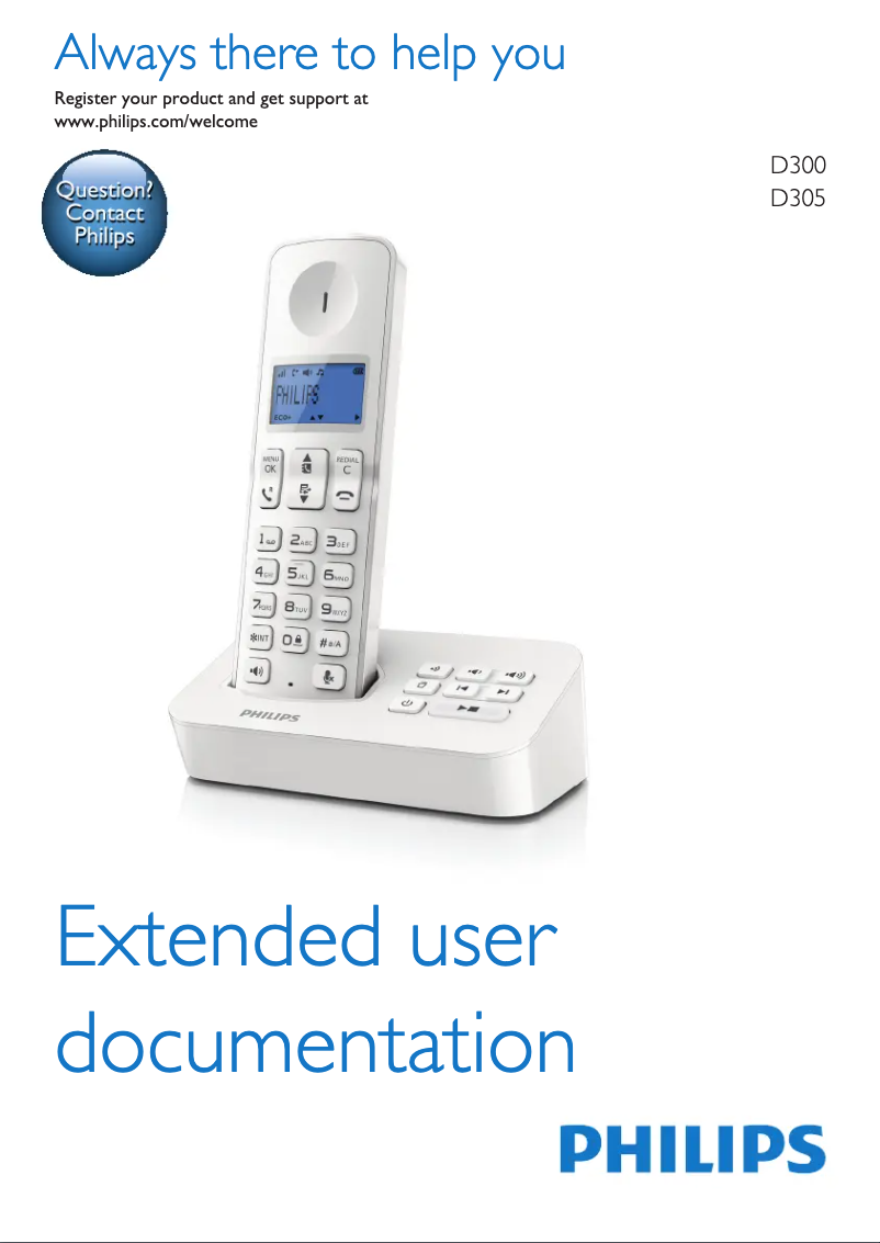 Imagen de la primera página del manual del dispositivo D305 Trio