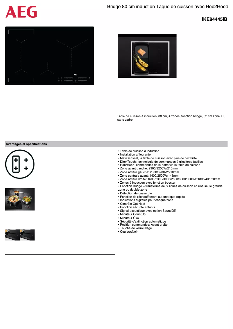 Image de la première page du manuel de l'appareil IKE84445IB