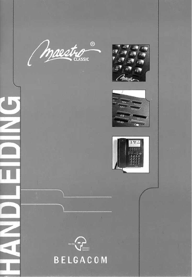 Image de la première page du manuel de l'appareil Maestro Classic