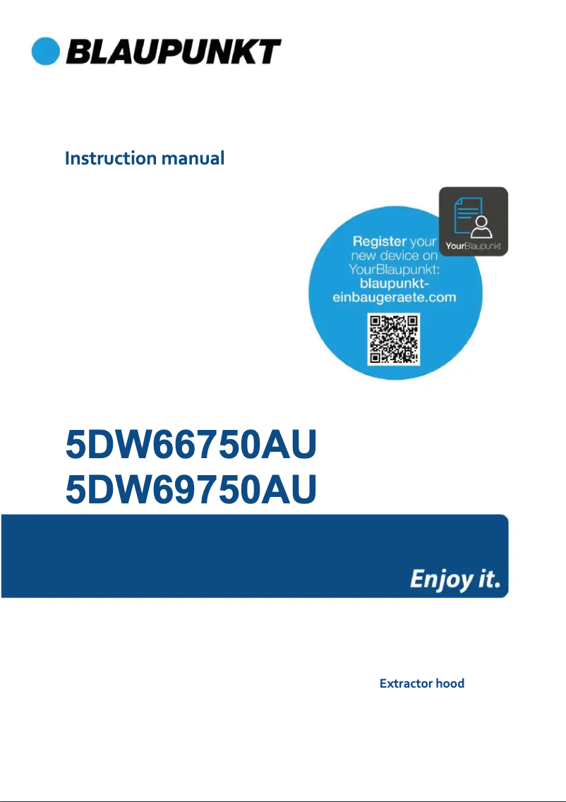 Image de la première page du manuel de l'appareil 5DW69750AU