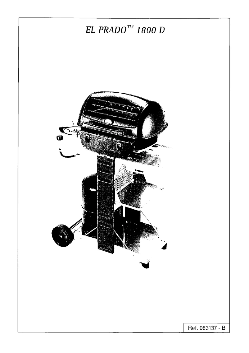 Página 1 del manual Manual de usuario Campingaz El Prado 1800 D