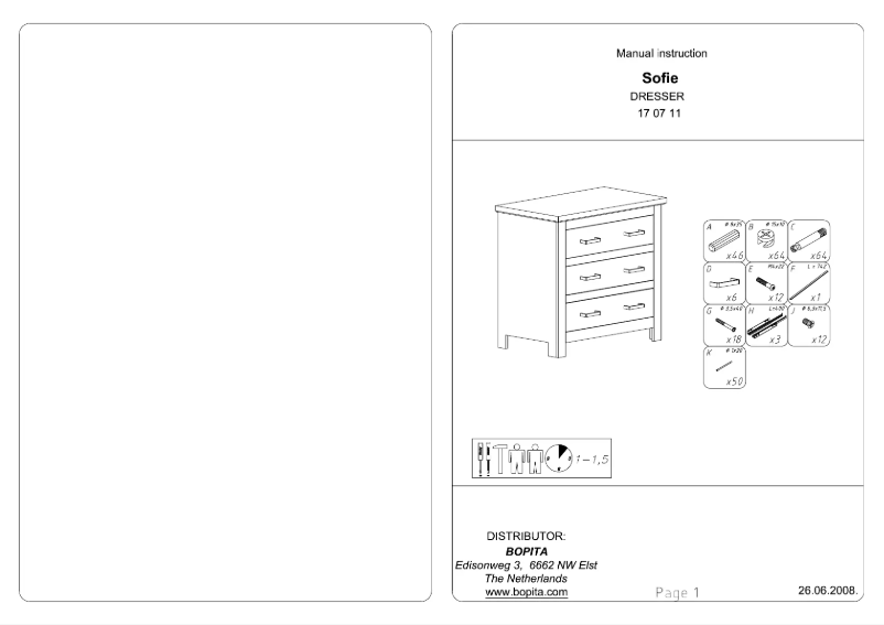 Image de la première page du manuel de l'appareil Sofie