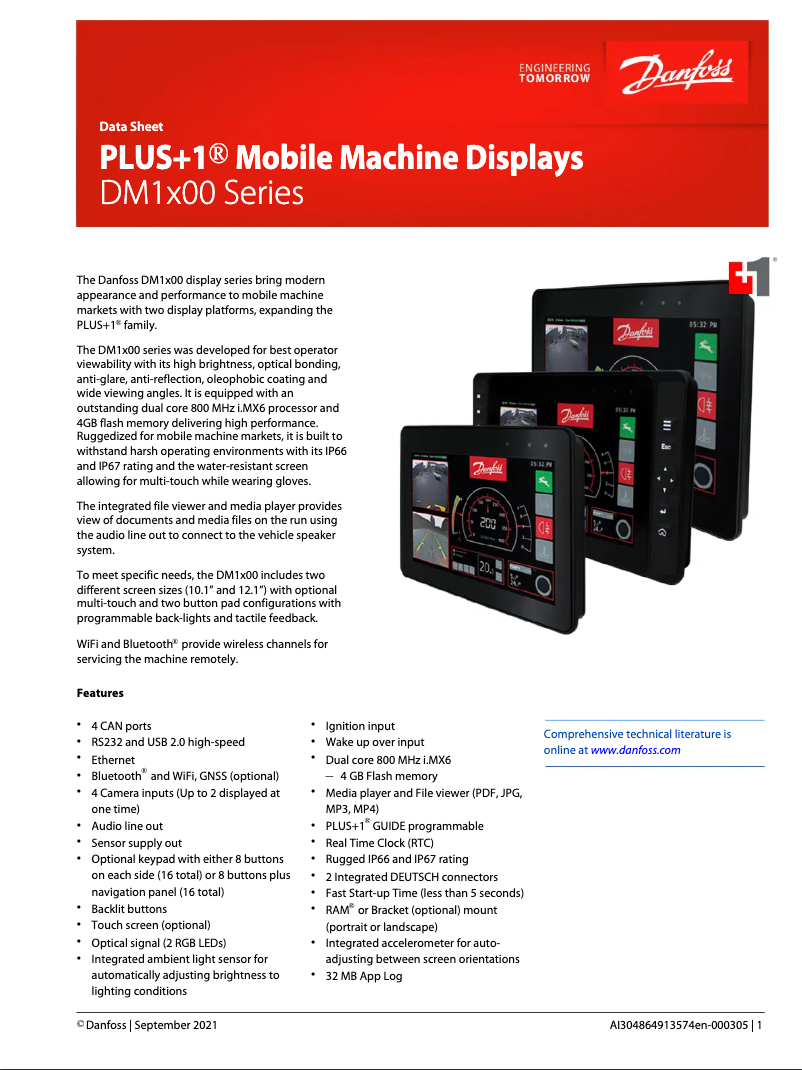 Image de la première page du manuel de l'appareil DM1X00