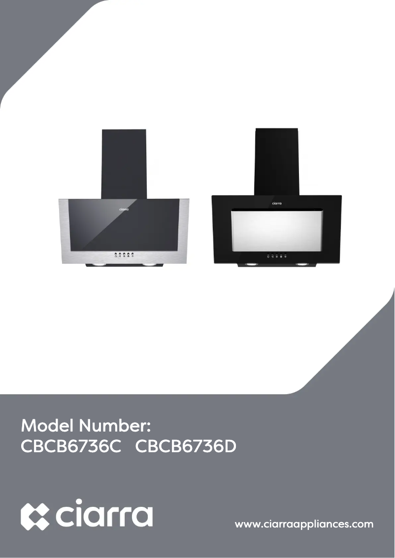 Page 1 de la notice Manuel utilisateur Ciarra CBCB6736C