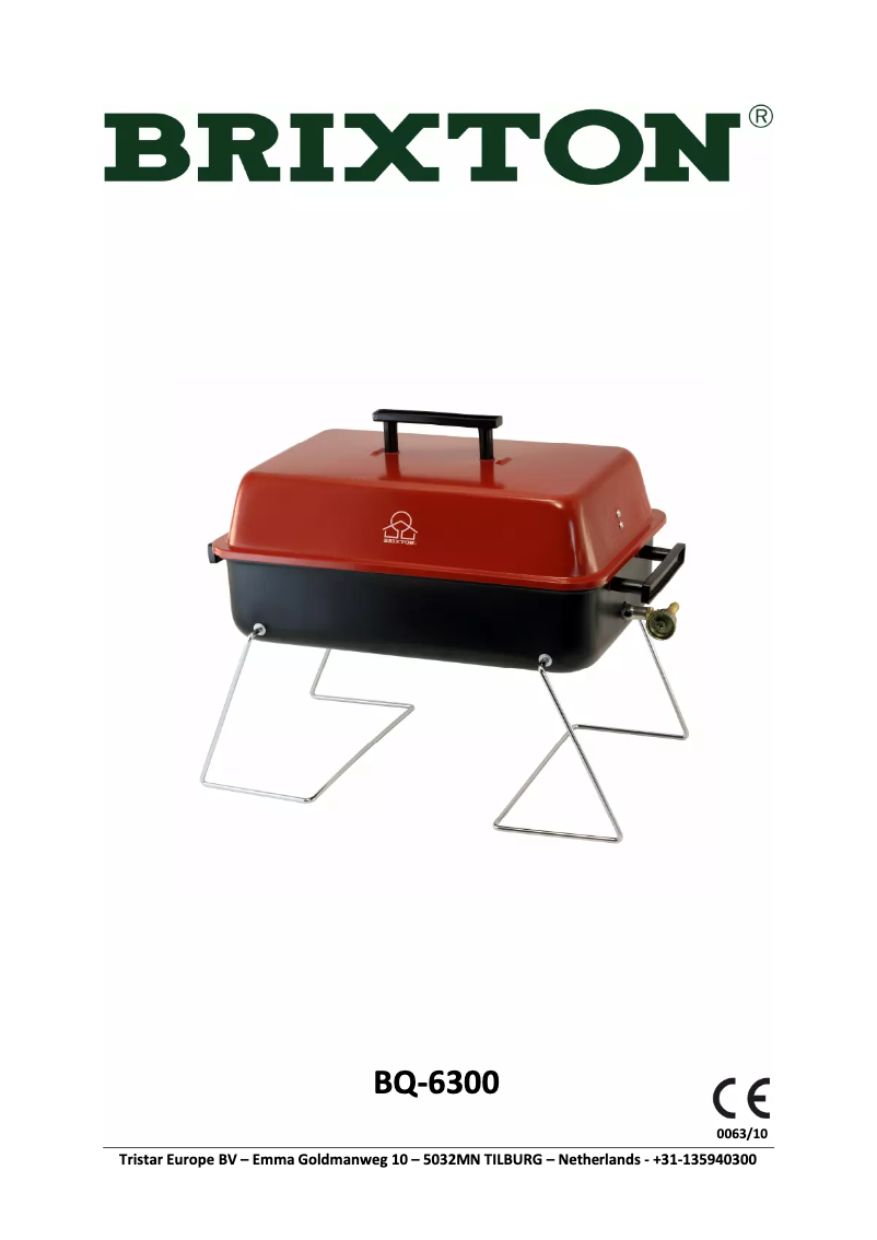 Page n°1 - Manuel utilisateur Brixton BQ-6300
