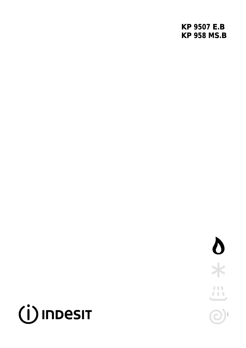 Page 1 de la notice Manuel utilisateur Indesit KP 9507 EB X