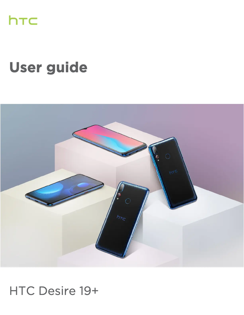 Imagen de la primera página del manual del dispositivo Desire 19+