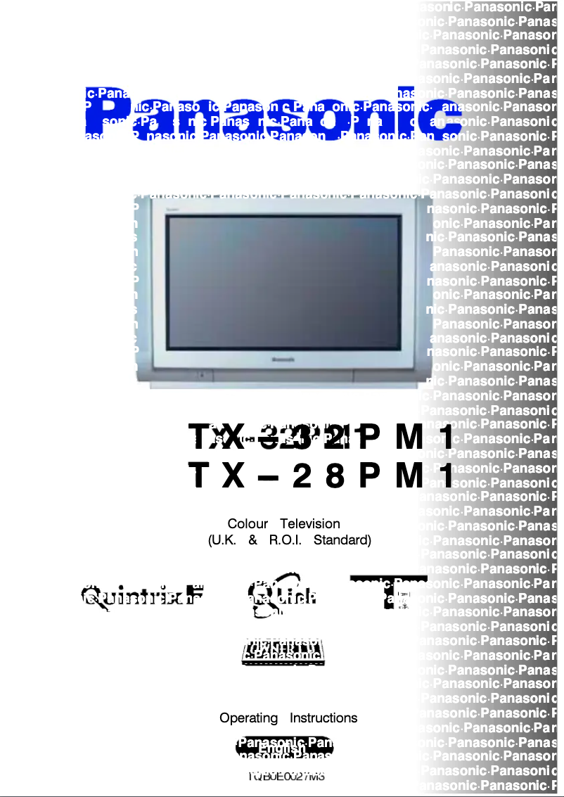 Page 1 de la notice Manuel utilisateur Panasonic TX-28PM1