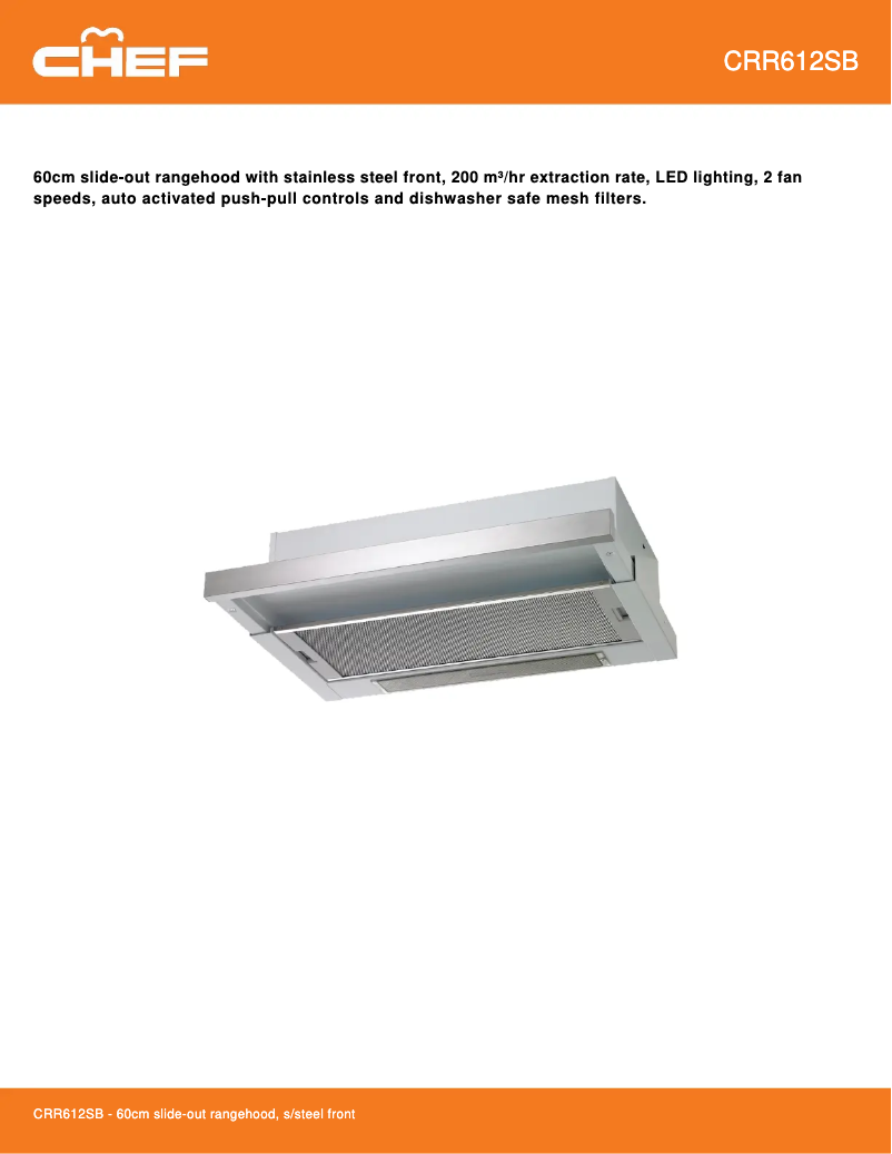 Image de la première page du manuel de l'appareil CRR612SB