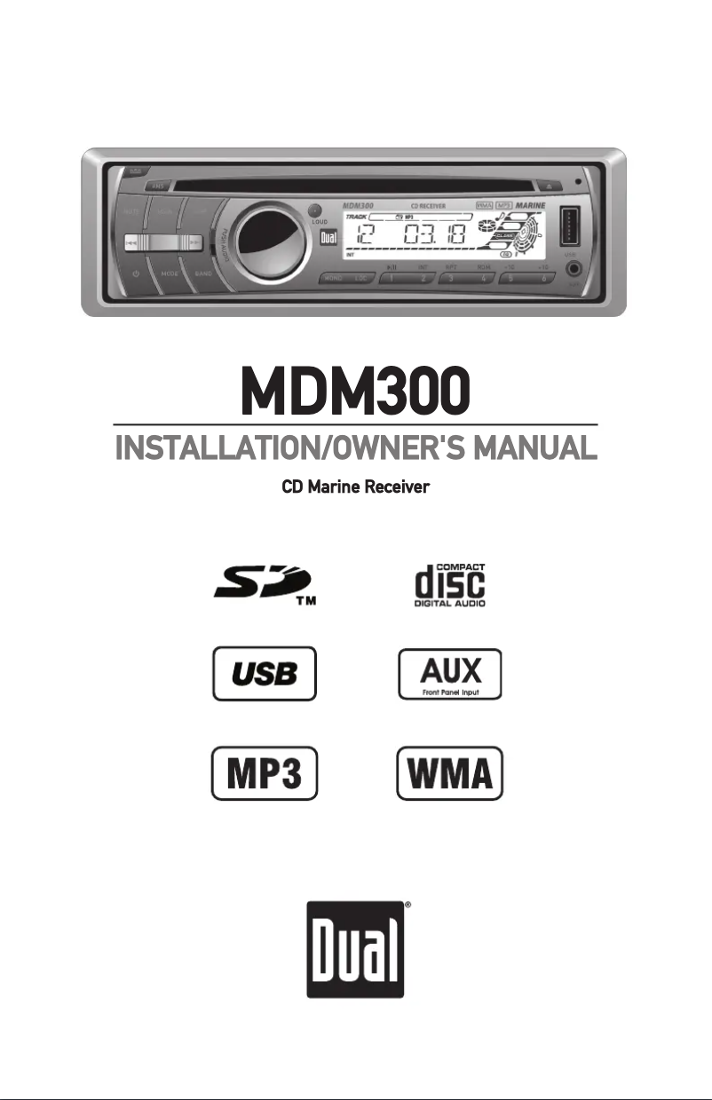 Image de la première page du manuel de l'appareil MCP300GH