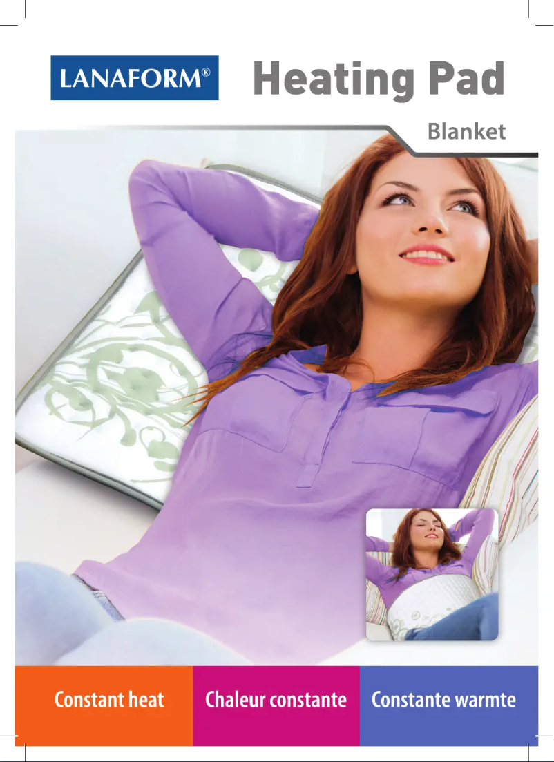Page 1 of the manual User Manual Lanaform Heating Pad